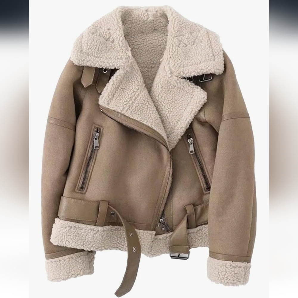 Sherpa Lined Avaitor Jacket - Picture 1 of 5